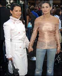 Lucy Liu and Demi Moore