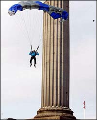 Mr Connery comes into land