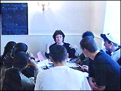 Asylum seekers learning English