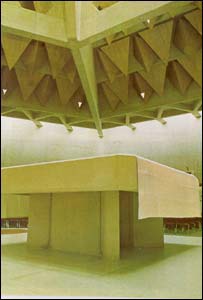 Interior shot of cathedral