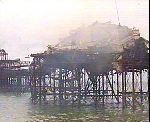A second fire at Brighton's West Pier in May 2003