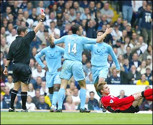 Rovers hopes are further boosted when Gus Poyet is sent off for a horrendous two-footed lunge on Gary Flitcroft