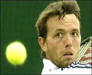 Lee Childs focuses on the ball