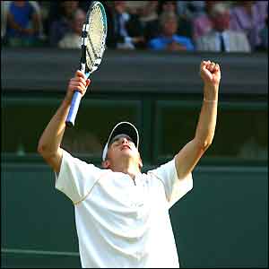 Number five seed Roddick savours his victory