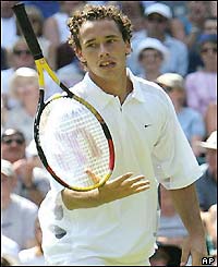 Llodra fights for every point in the third set