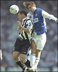 Chris Coleman in action for Blackburn 