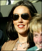 Lucy Rusedski in the Wimbledon crowd 