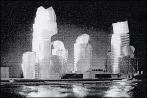 Artists' impression of Gehry's plan for Hove