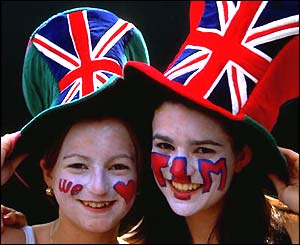 Tim Henman fans show their support
