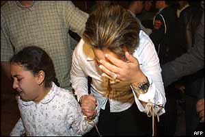 Relatives of bomb victim