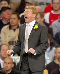 Saints manager Gordon Strachan makes his feelings known