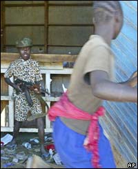 Child member of a militia in Bunia