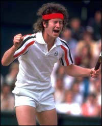 John McEnroe's temper gets the better of him