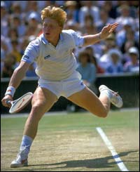 Boris Becker's all-action style graces Centre Court