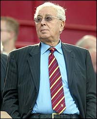 Aston Villa chairman Doug Ellis