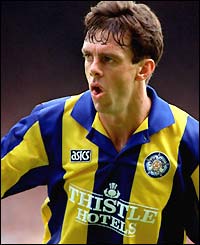 David O'Leary playing for Leeds