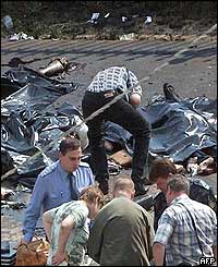 Moscow concert dead are examined