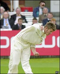 Zimbabwe's Andy Blignaut bowls a delivery