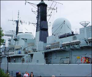 HMS Cardiff is 125 metres long