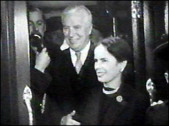 Charlie Chaplin and his wife Oona