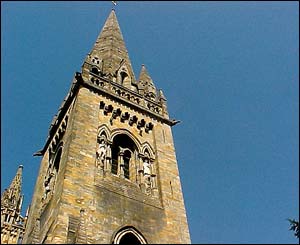 The cathedral at tiny Llandaff attracted hundreds of church-goers