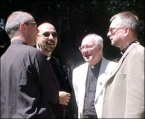 The inauguration was a rare get-together for church figures around Wales