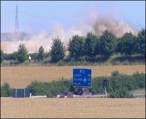 crash scene from amateur video