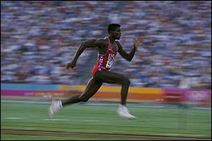 But the star of 1984 was Carl Lewis. America's greatest Olympian took four titles and finished his career in 1996 with nine