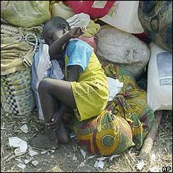 Child sleeping rough