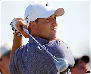 Spain's Sergio Garcia will play alongside England's Luke Donald and Tiger Woods for the first two rounds of the Open