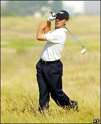 Canada's Mike Weir in action during practice