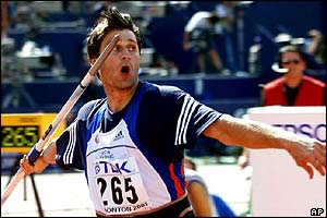 Olympic champion and world record holder Jan Zelezny confirmed his status as the greatest ever javelin thrower