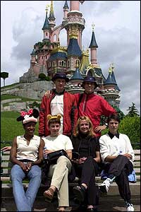 Golden League athletes visiting Disneyland in Paris