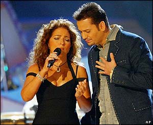 Gloria Estefan and Victor Manuelle