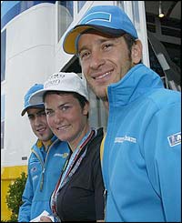 Fernando Alonso, yachtswoman Ellen MacArthur and driver and Jarno Trulli 