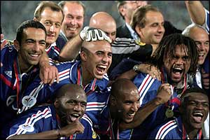 David Trezeguet's golden goal against Italy put France into the history books as victors of Euro 2000, two years after winning the World Cup