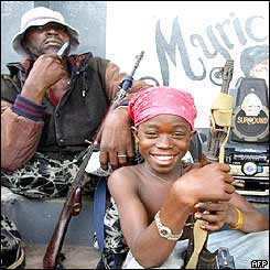 Government soldiers take a break during the fighting