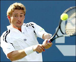 Juan Carlo Ferrero hits a return