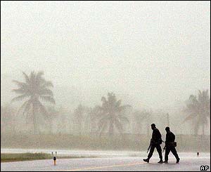 Intervention troops patrol Honiara airport