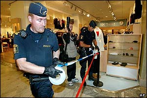 Cordon around scene of crime