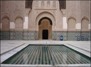 14th Century Ben Yusef Koranic School in Marrakech.