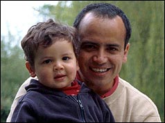 Alvaro Acevedo and his son, Cristobal