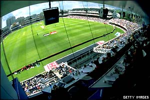 View from inside the NatWest Media Centre