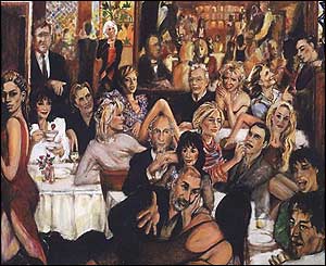 Ronnie Wood's paintings of The Ivy