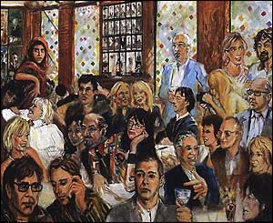 Ronnie Wood's painting of The Ivy