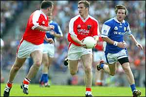 Armagh's John McEntee on the ball