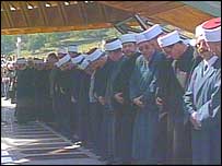 Muslim dignitaries at ceremony