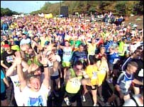 Runners at the start