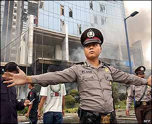 Marriott Hotel after blast