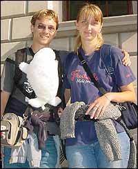 Radim Bursik, 22, and his girlfriend Hana Topkova, 21 